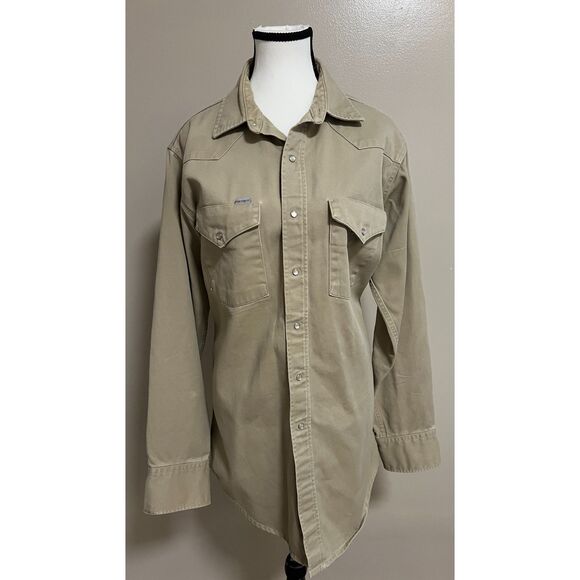 Vintage Carhartt Pearl Snap Western Work Shirt. - Picture 1 of 8